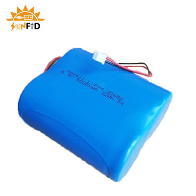 6.4v Lifepo4 재충전 리튬 전지 팩 4500 mah 26650