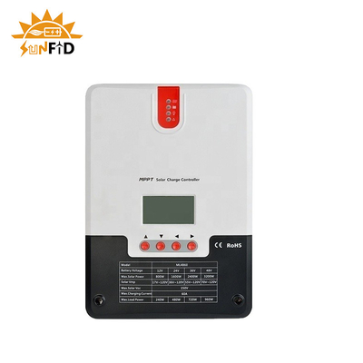 60A 12V 파워월 리튬 배터리 24V 48V LCD 태양에너지 제어기 TTL RS485 BT