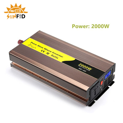 AC 110V 220V에 대한 12V 볼트 2000w 순수 사인파 역변환 장치 DC