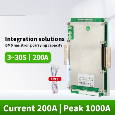 24V 36V 12v 리튬 배터리 BMS 48V 60V 72V 3S-24S 100A 120A 150A 200A 250A Lifepo4 4s 200a