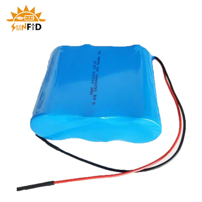 1500 mah 9.6v 18650 Li 이온 재충전 가능한 배터리 팩