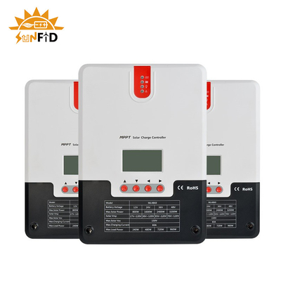 60A 12V 파워월 리튬 배터리 24V 48V LCD 태양에너지 제어기 TTL RS485 BT