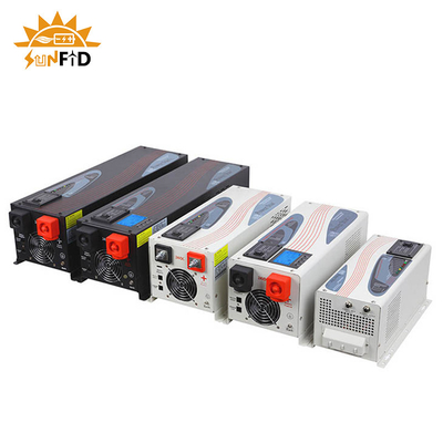 혼합체 4000w 순수 사인파 역변환 장치 단일 상 LCD 디지털 표시