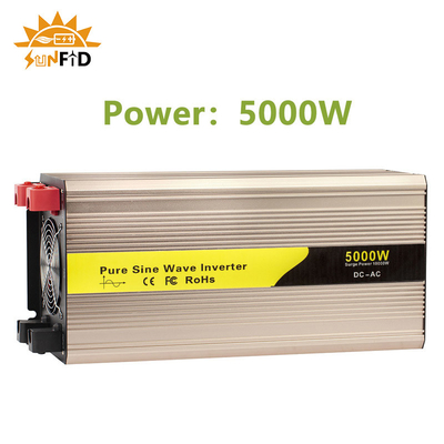 AC 5000 와트 순수 사인파 역변환 장치 12V 24V 48V에 대한 DC