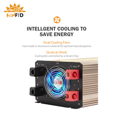 AC 5000 와트 순수 사인파 역변환 장치 12V 24V 48V에 대한 DC