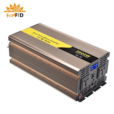 AC 110V 220V 태양력에 대한 24V 48V 3000 와트 순수 사인파 인버터 12 볼트 DC