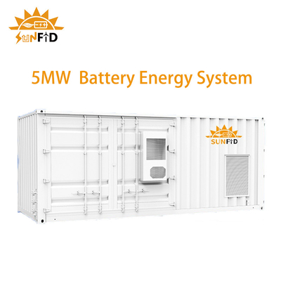 5MWH 30Ft 컨테이너 상용 태양광 배터리 저장 시스템 BESS