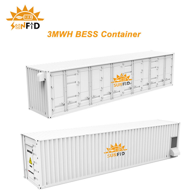 3MWH 20Ft 콘테이너 에너지 저장 체계, BESS 상업적인 건전지 저장 체계