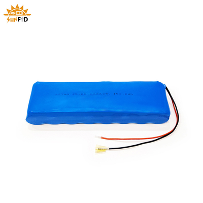 25.6v 6Ah 재충전 리튬 전지 팩 8S1P 태양 led 라이트닝 LifePO4 건전지 팩