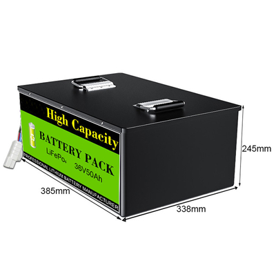 Lifepo4 SLA 대체 36V 50Ah 12s1p LifePO4 배터리 주문 제작된 골프카, E-자전거, E-스쿠터 BMS