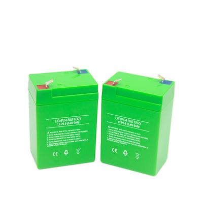 LifePO4 SLA 대체 배터리 6.4V 6Ah 딥 사이클 전력 오토바이 LifePO4 배터리
