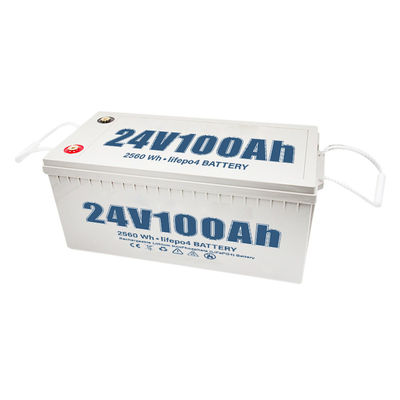 태양계 요트 RV 자동차를 위한 100Ah 24V 딥 사이클 리튬 배터리