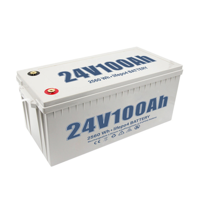 태양계 요트 RV 자동차를 위한 100Ah 24V 딥 사이클 리튬 배터리