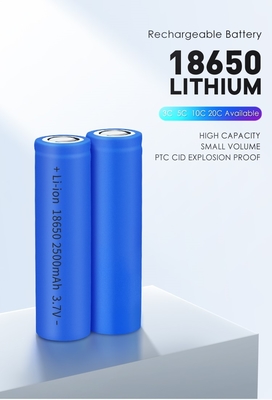 2500mAh Lifepo4 베터리 셀 25R 재충전이 가능한 3.7V 원통 18650