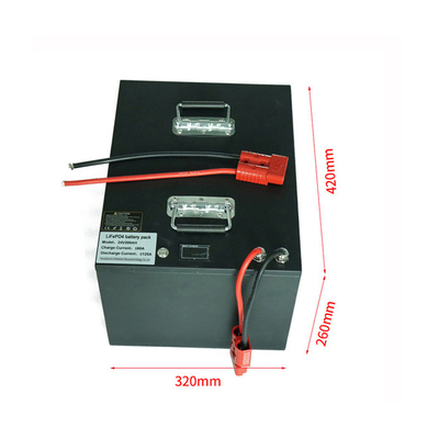 48V 리튬 캠퍼반 배터리 100AH RV AGV 자동차 플로어 솔 골프카 딥 사이클 배터리