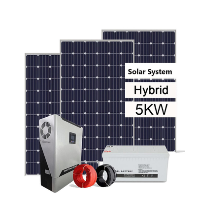 배터리와 하이브리드 오프 그리드 태양열발전시스템 3KW 5KW 8KW 10KW