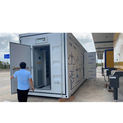야외인 전력망 오프 그리드 태양계 1MWH ESS 용기 Lifepo4 IP65 위의 0.5MW